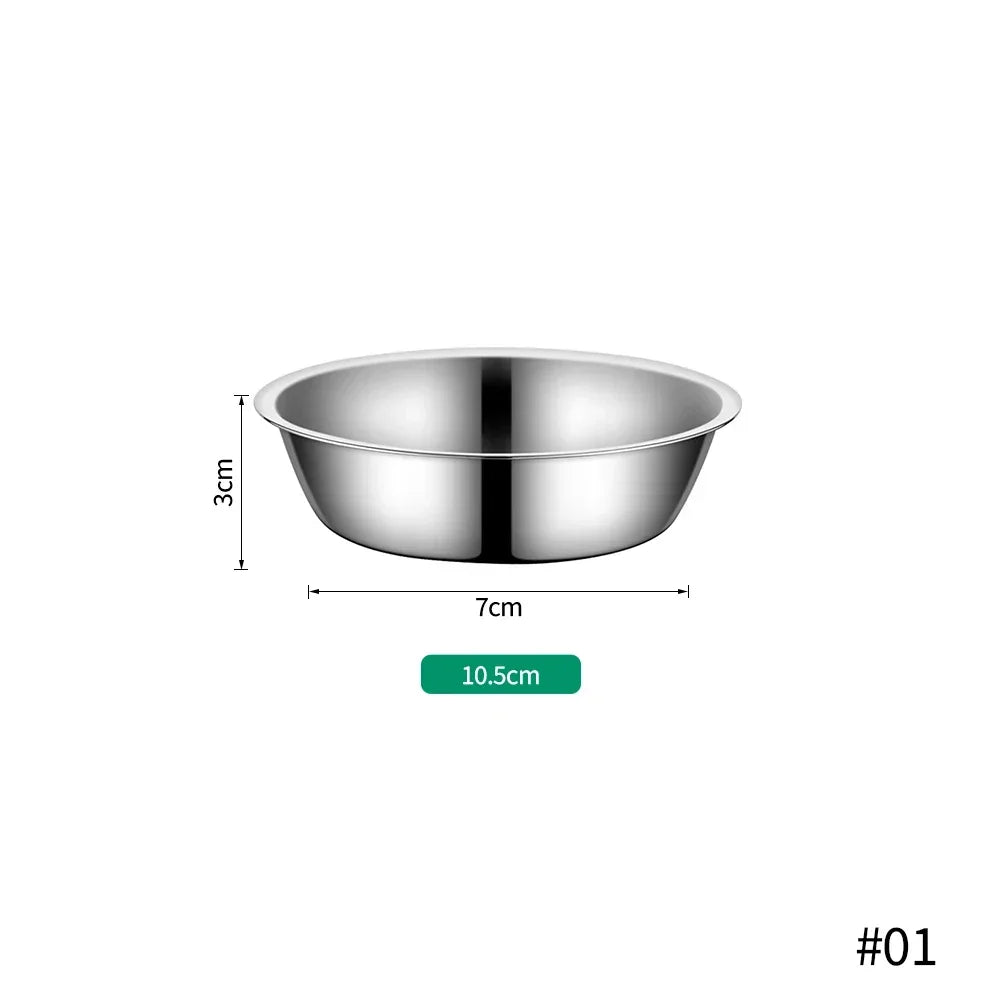 Durable Cheap Metal Feeding Bowl Large Capacity Stainless Steel Pet Dog Bowl Cat and Dog Food Drinking Bowl