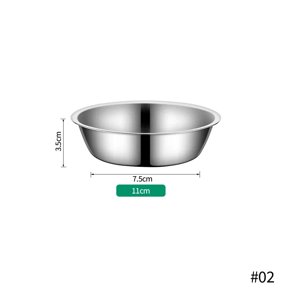 Durable Cheap Metal Feeding Bowl Large Capacity Stainless Steel Pet Dog Bowl Cat and Dog Food Drinking Bowl