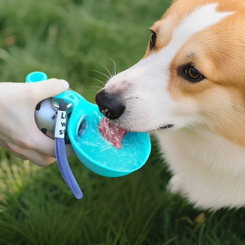 Pet Travel Water Cup Spherical Outlet Design Water Dispenser for Dogs Cats No Leak Foldable Portable Walking Drinking Feeder
