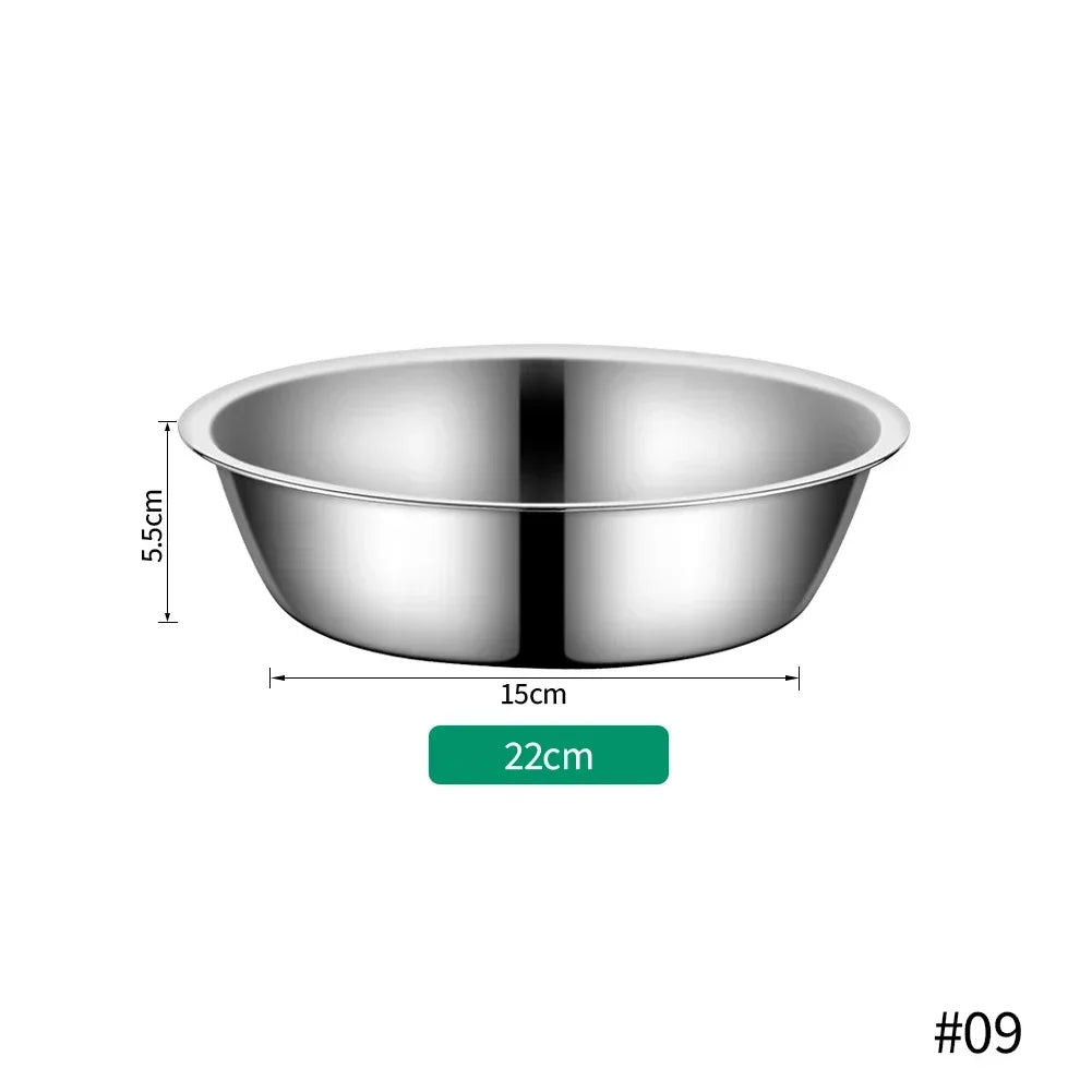 Durable Cheap Metal Feeding Bowl Large Capacity Stainless Steel Pet Dog Bowl Cat and Dog Food Drinking Bowl