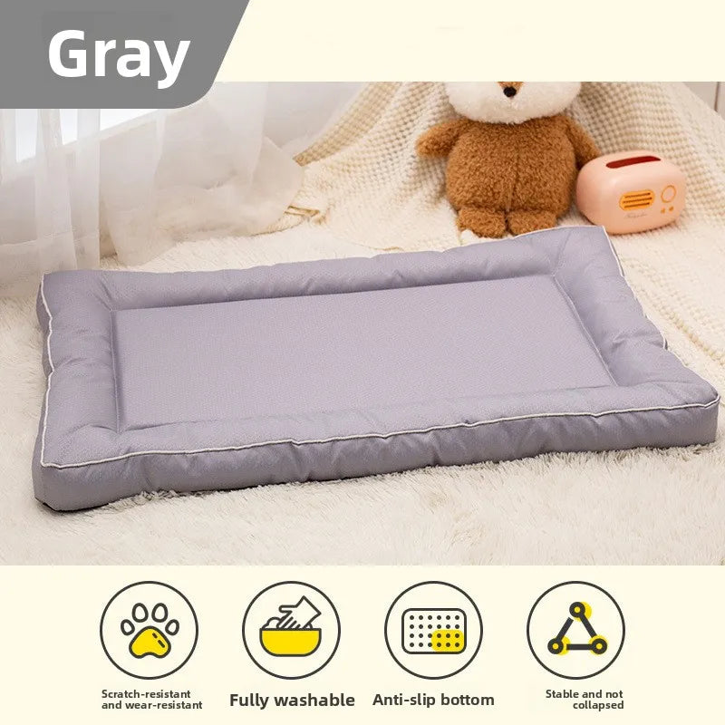 Chew Proof Large Dog Mat Waterproof Non Slip Thick All Seasons Washable Crate Sleeping Pad For Golden Retriever Labrador Cats