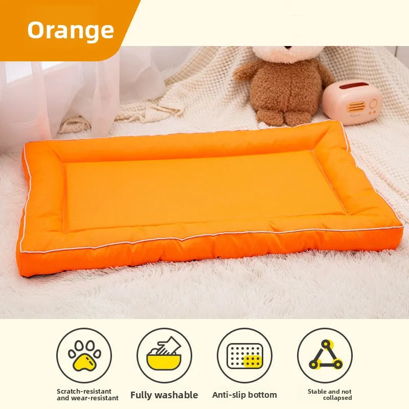 Chew Proof Large Dog Mat Waterproof Non Slip Thick All Seasons Washable Crate Sleeping Pad For Golden Retriever Labrador Cats